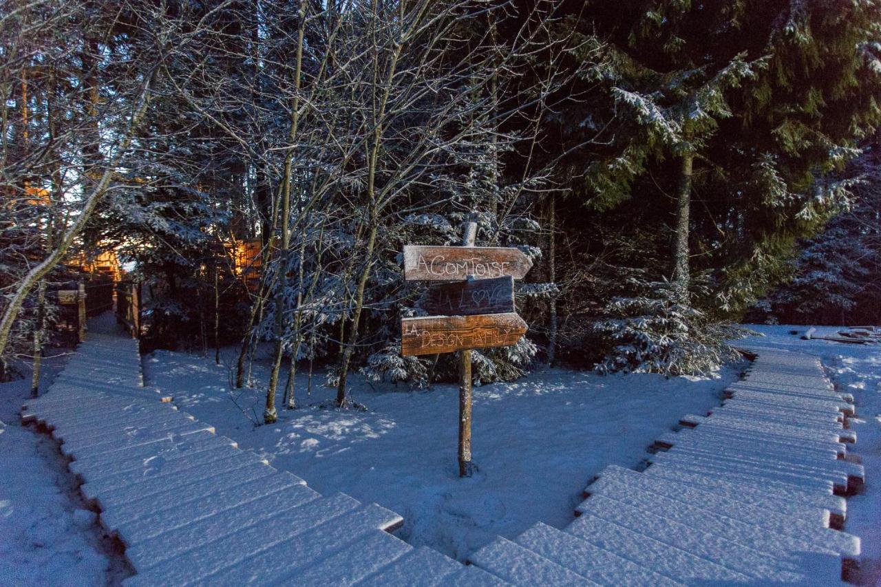 Domaine De L'Authentique Cabanes Dans Les Arbres Fournet-Blancheroche Exteriör bild